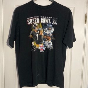 Reebok Super Bowl 40 Steelers SeaHawks Vintage T Shirt- Size XL